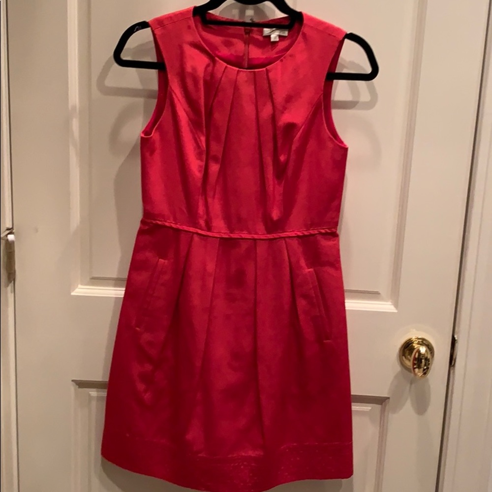 Shoshanna red dress with pockets